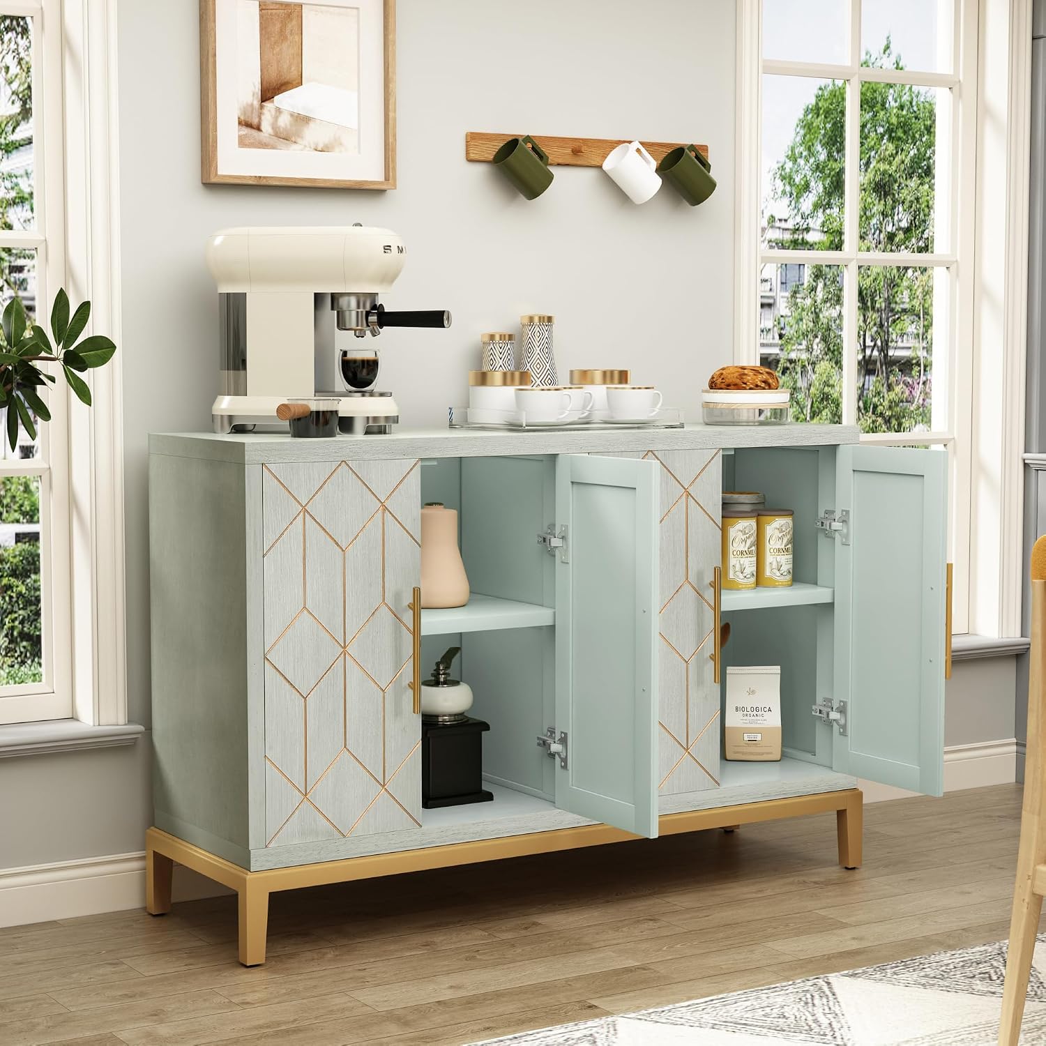 4-deurs accentkast moderne cre - Office Furniture Credenza recensie en prijs
